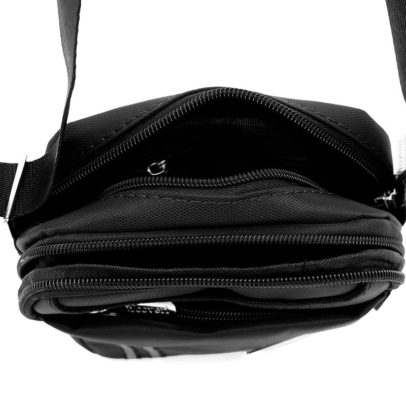 Kompakt férfi válltáska - fekete