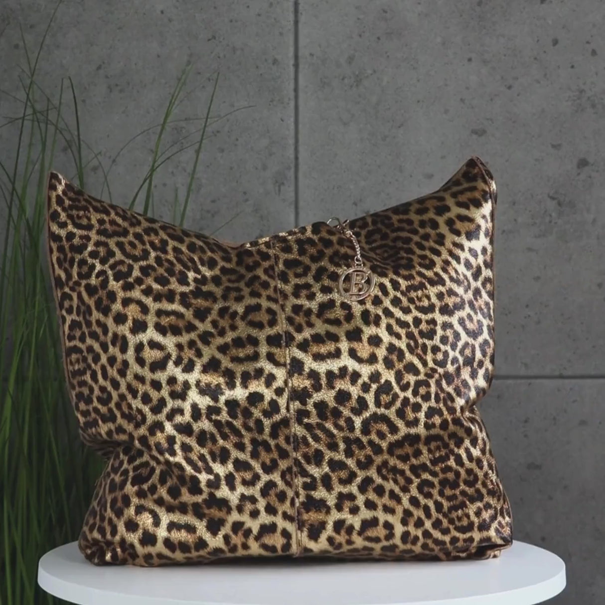 Anelia természetes bőr táska - arany