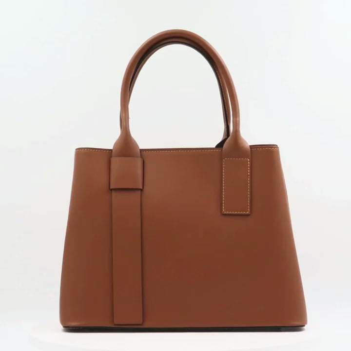 Női táska természetes bőrből Penelope - fehér