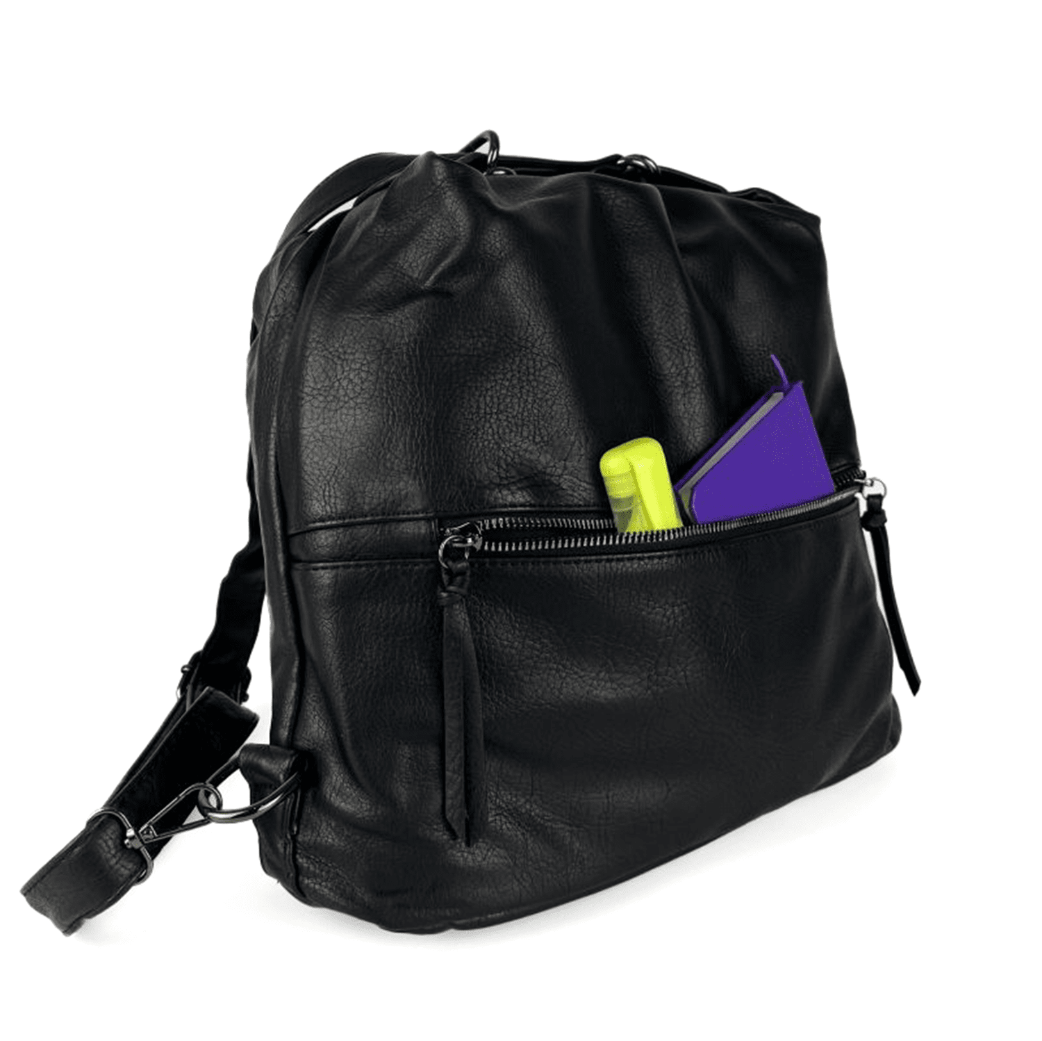 2 az 1-ben – Nagy táska és hátizsák – fekete