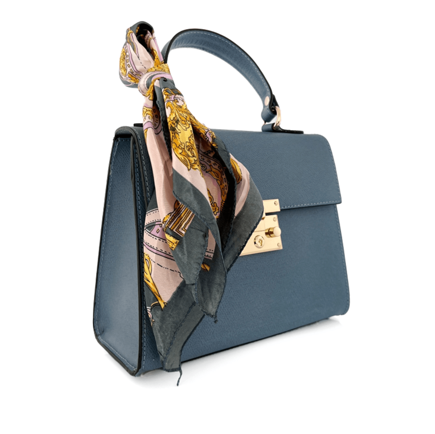 Természetes bőr táska Alessandra - kék