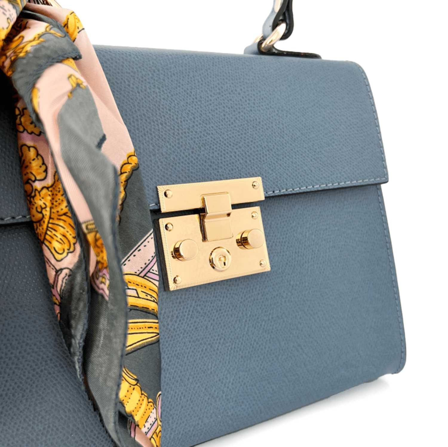 Természetes bőr táska Alessandra - kék