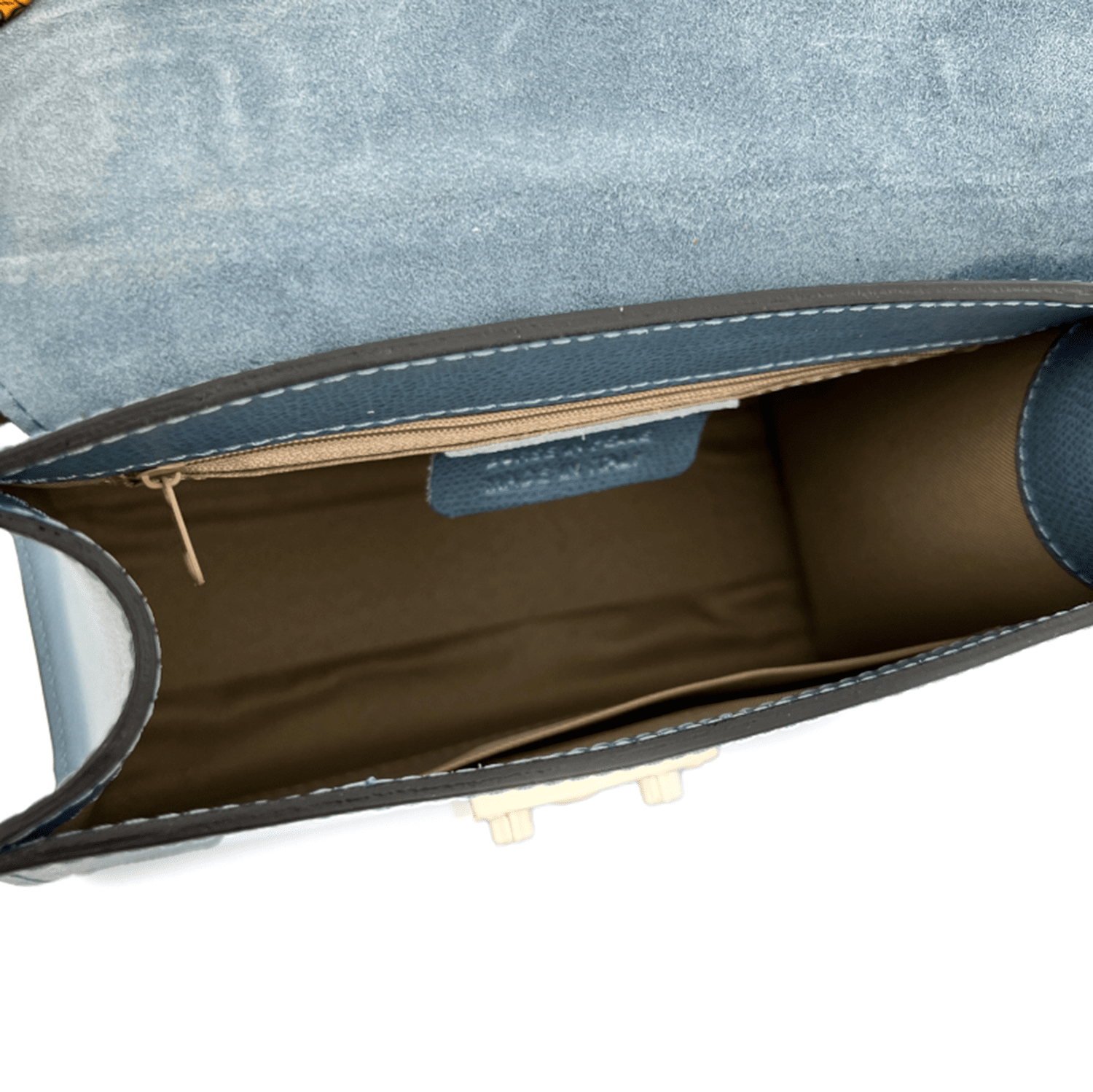 Természetes bőr táska Alessandra - kék