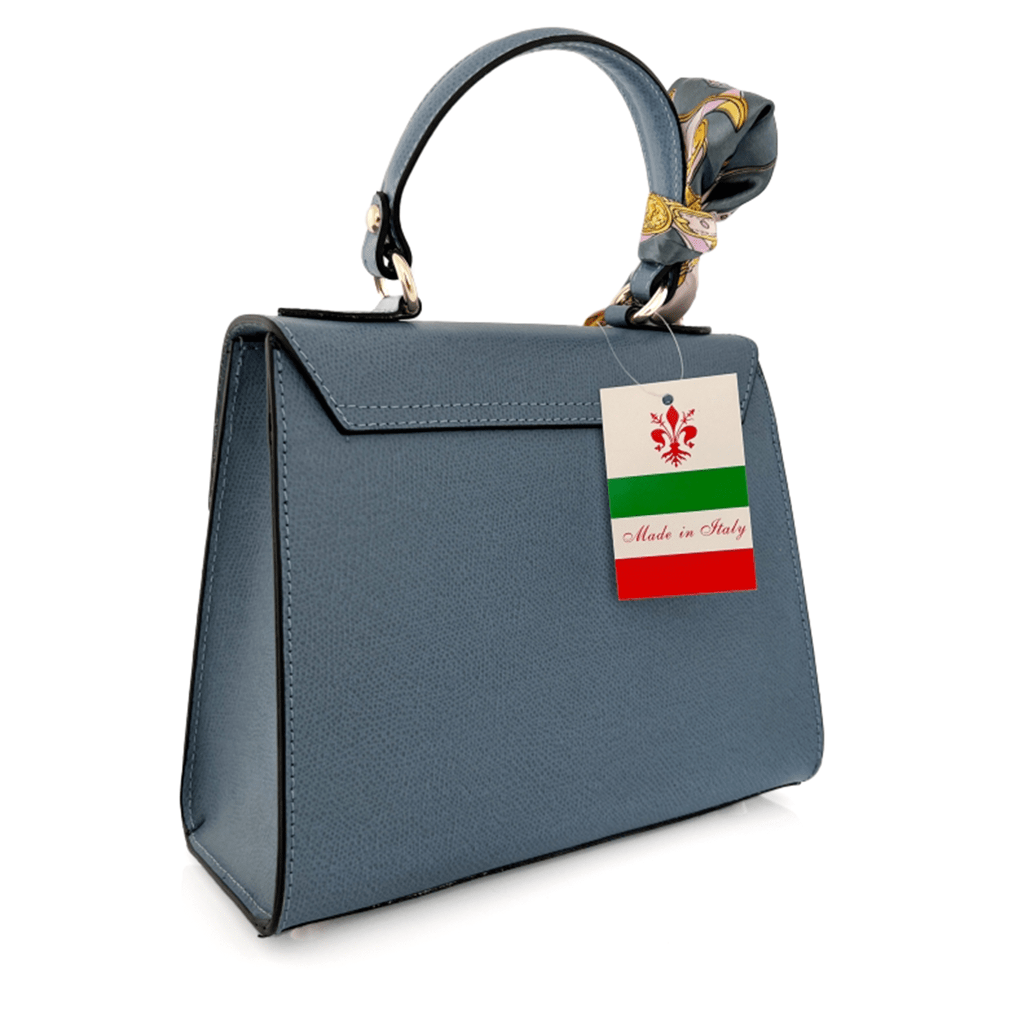 Természetes bőr táska Alessandra - kék