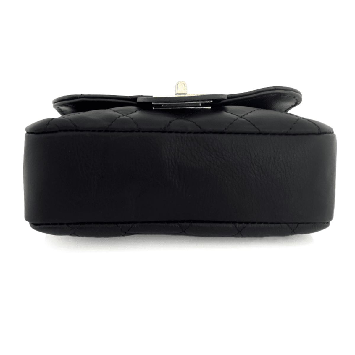 Kapitonált válltáska természetes bőrből Mila - fekete