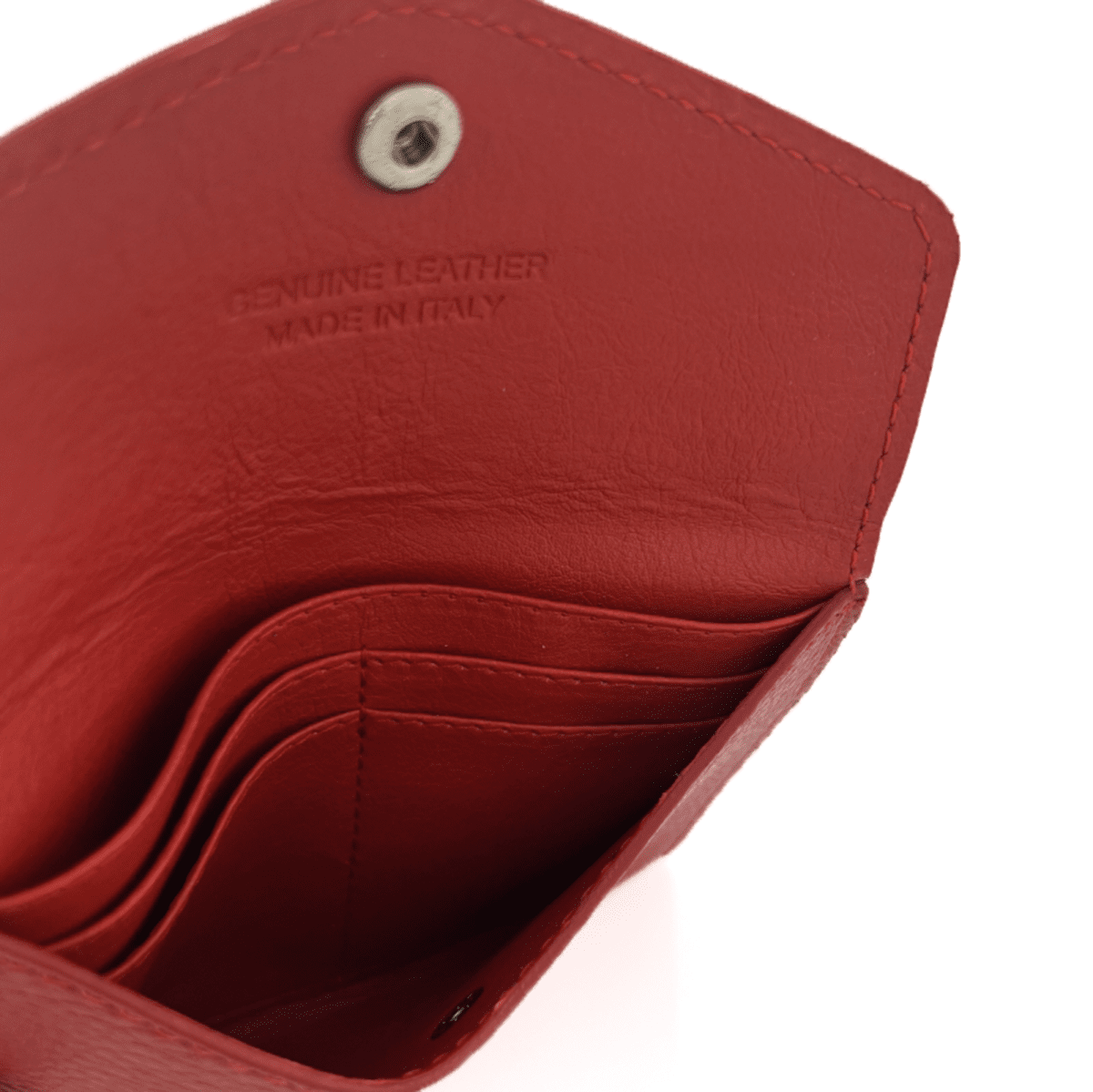 Természetes bőr pénztárca - piros