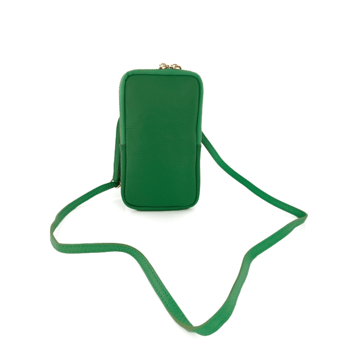 2 az 1-ben – táska és pénztárca természetes bőrből – zöld