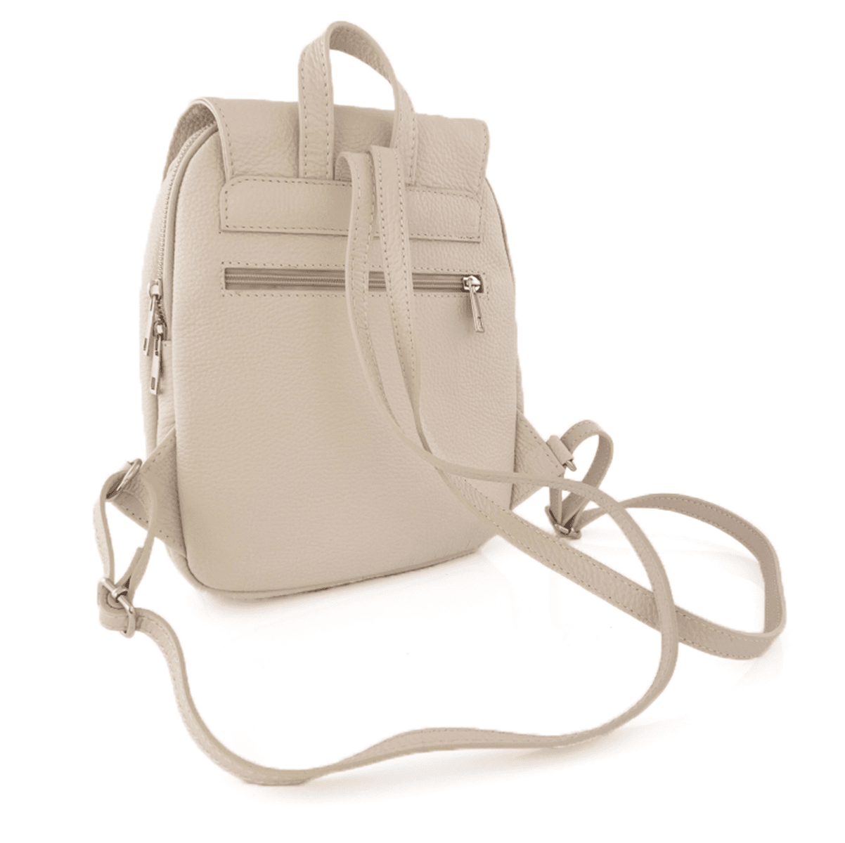 Női hátizsák természetes bőrből Venezia - bézs