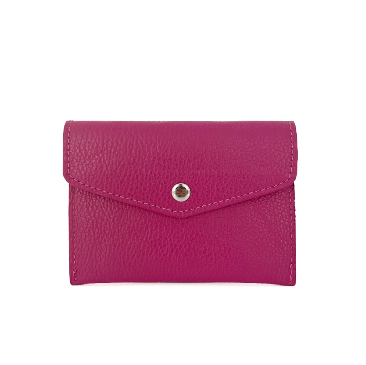 Természetes bőr pénztárca - fukszia