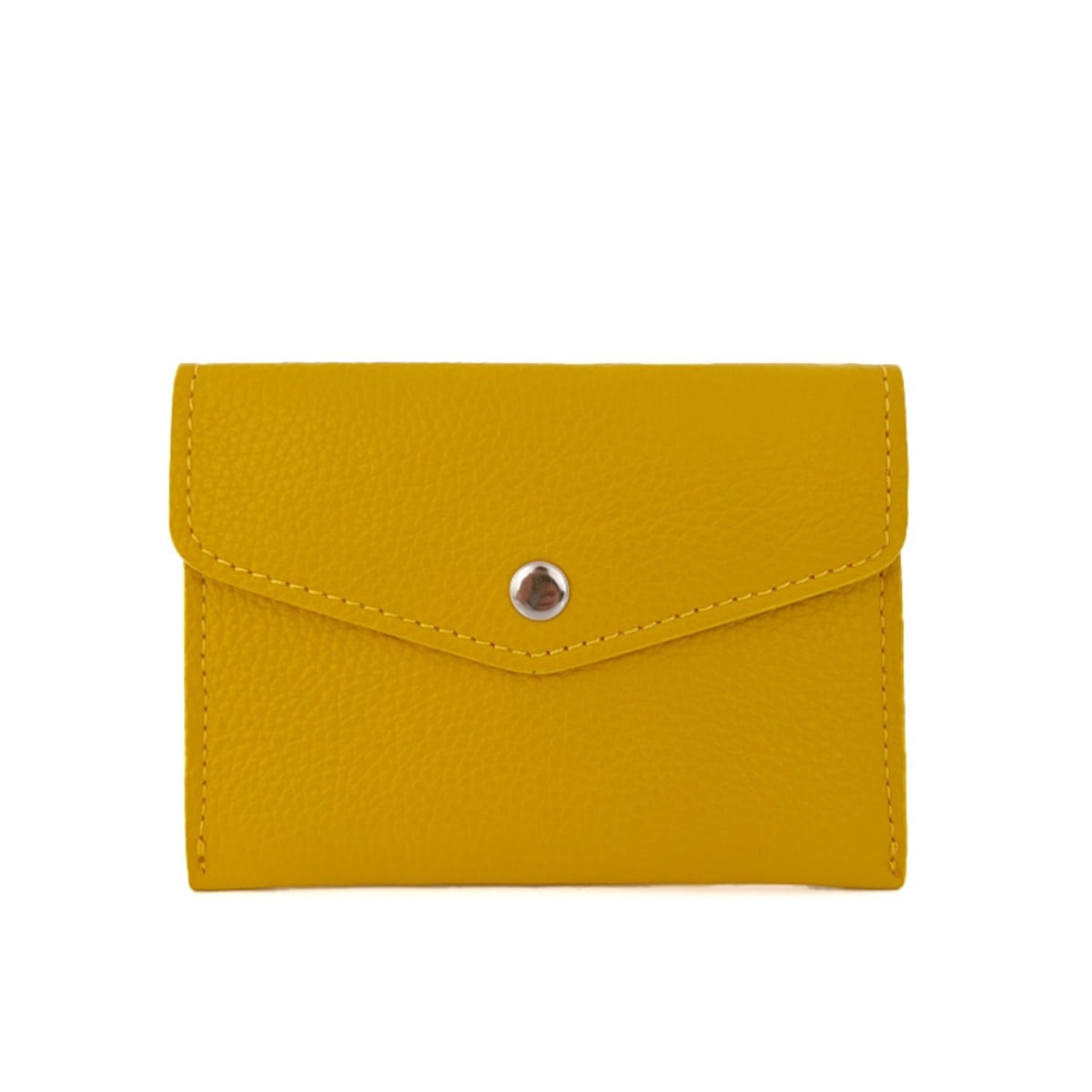 Természetes bőr pénztárca - mustársárga