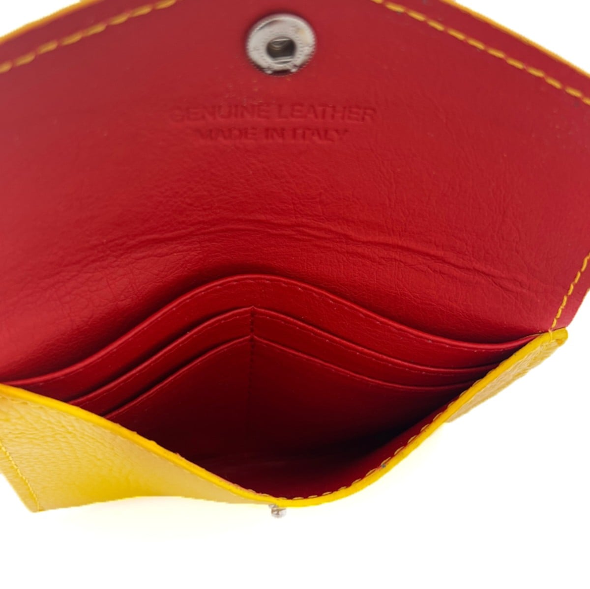 Természetes bőr pénztárca - mustársárga