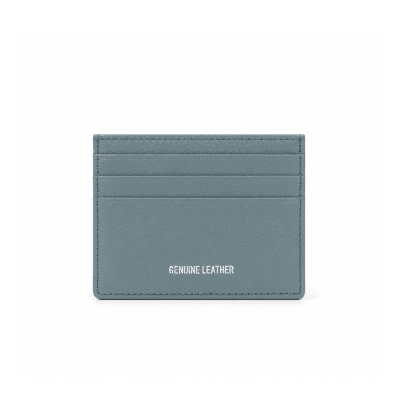 Kártyatartó természetes bőrből – kék