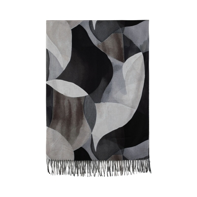 Diana & Co – Puha mintás sál – fekete