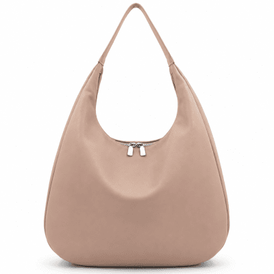 Nagyméretű női shopper táska Silvia – világosbarna