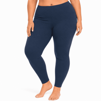 Női pamut leggings – sötétkék