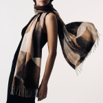 Diana & Co – Puha mintás sál – bordó