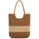 Raffia női táska típusú táska – fehér/sötétbarna