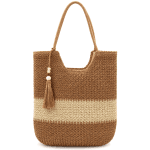 Raffia női táska típusú táska – fehér/sötétbarna