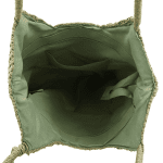 Raffia női táska típusú táska – fehér/sötétbarna