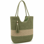 Raffia női táska típusú táska – fehér/sötétbarna