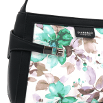 Diana & Co – Női válltáska virágmintával – fekete