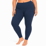 Női pamut leggings – sötétkék