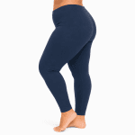 Női pamut leggings – sötétkék