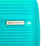 David Jones – Nagy méretű bőrönd levehető kerekekkel – kék