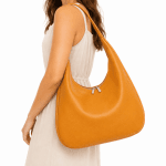 Nagyméretű női shopper táska Silvia – világosbarna