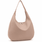 Nagyméretű női shopper táska Silvia – világosbarna