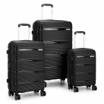 David Jones – 3 részes bőröndszett levehető kerekekkel – rózsaszín